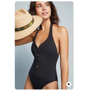 L*Space Stella One-Piece Swimsuit in Black - Size 10 - NWT
